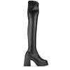 Altercore - Bianca Platform overknee Boots - Black Product image